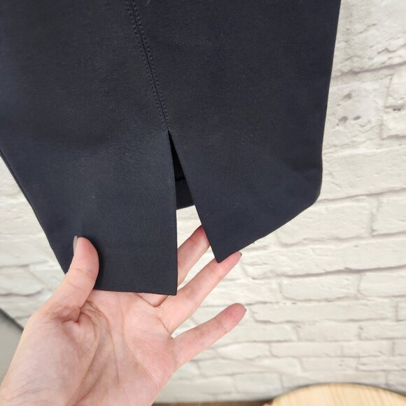 J. McLaughlin Black Straight Leg Slit Ankle Pants Trouser Size 12 - Picture 3 of 16